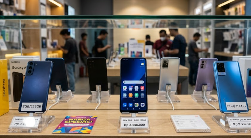5 Pilihan HP RAM 8GB Internal 256GB Murah Terbaik 2026, Performa Lancar Anti Lemot!