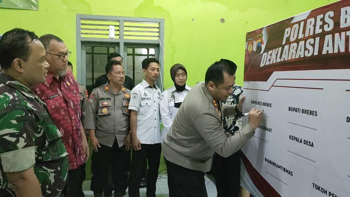 Berharap Bisa Tekan Peredaran di Brebes, 8 Kampung Tangguh Anti Narkoba Diresmikan