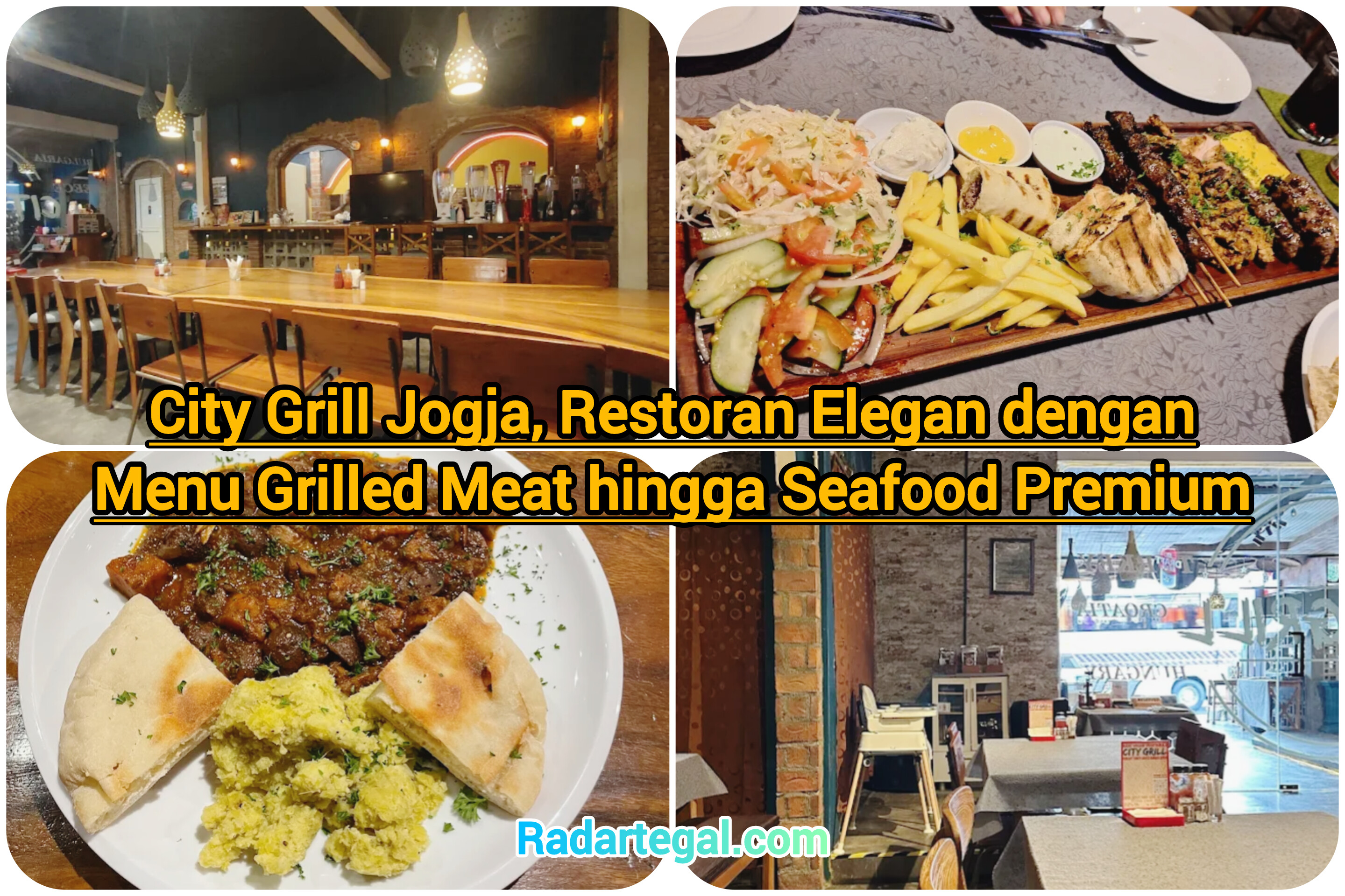 City Grill Jogja, Restoran Elegan dengan Menu Grilled Meat hingga Seafood Premium