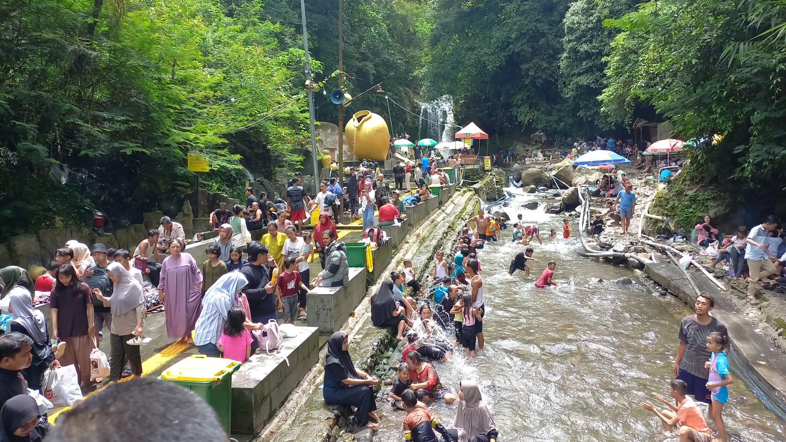 Sempat Banjir, Begini Kondisi Pancuran 13 Guci Tegal Sekarang