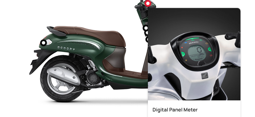 Digital Panel Meter Honda Scoopy 2025 Punya Fitur Futuristik, Mudahkan Berkendara di Malam Hari