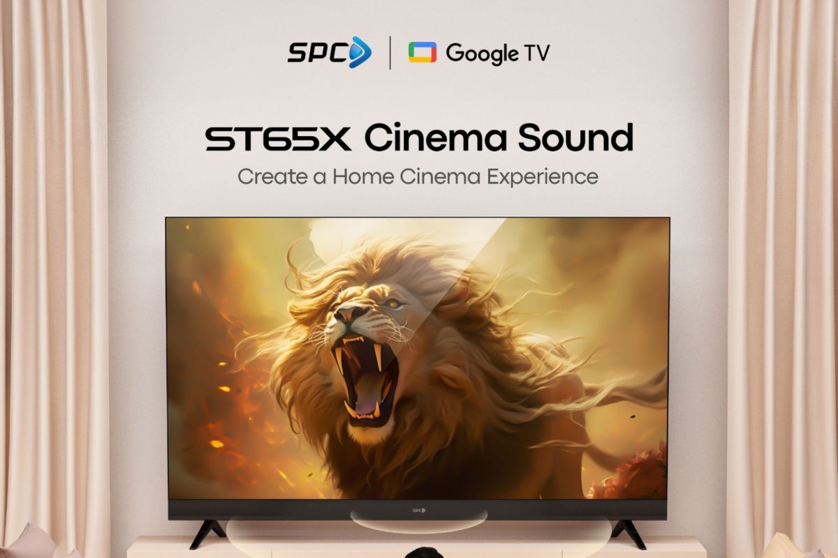 Smart TV SPC ST65X Berlayar Besar 65 Inch, Cocok untuk Nobar Timnas Tanpa Perlu Proyektor