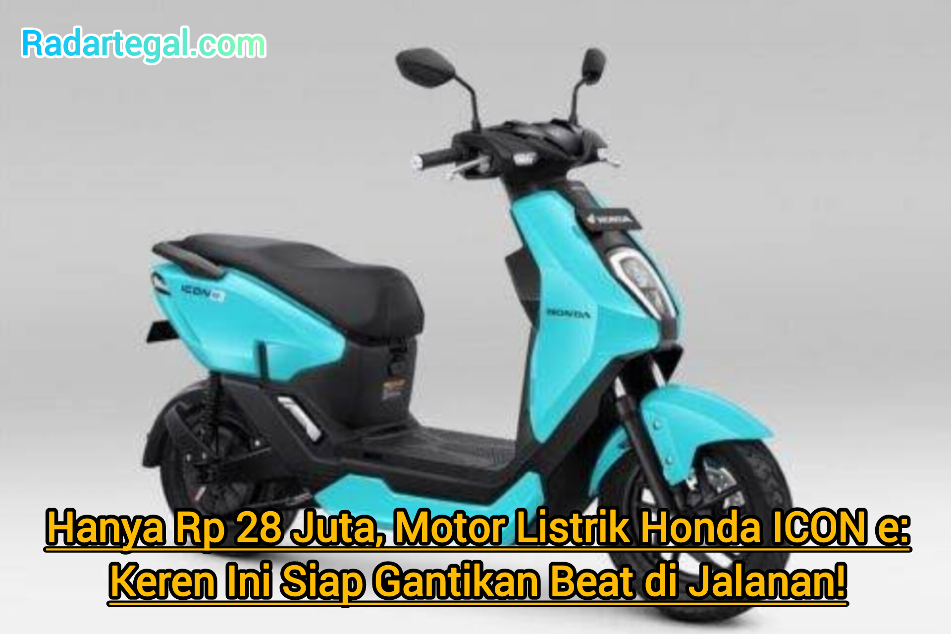 Hanya Rp 28 Juta, Motor Listrik Honda ICON e: Keren Ini Siap Gantikan Beat di Jalanan!