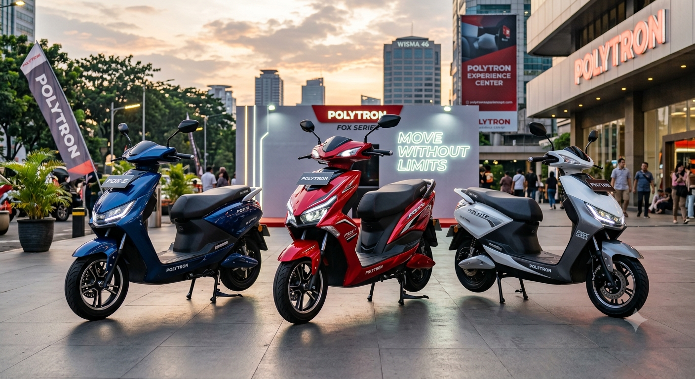 Ulas Motor Listrik Polytron Fox Series Murah Berfitur Joss!