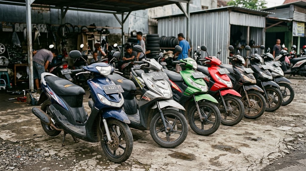 Tips Cek Motor Matic Bekas 5 Jutaan di Tegal Agar Tidak Rungkad