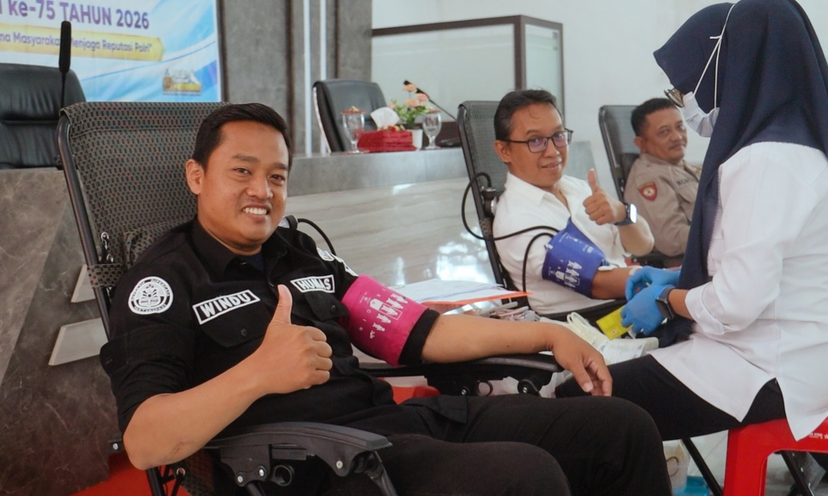 Pererat Sinergi, Polres Pemalang Gelar Donor Darah Bersama Awak Media