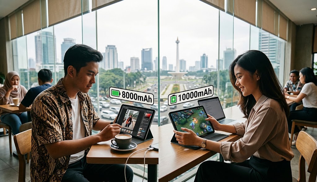 Tablet 8000 vs 10000mAh, Apa Bedanya untuk Pemakaian Harian?
