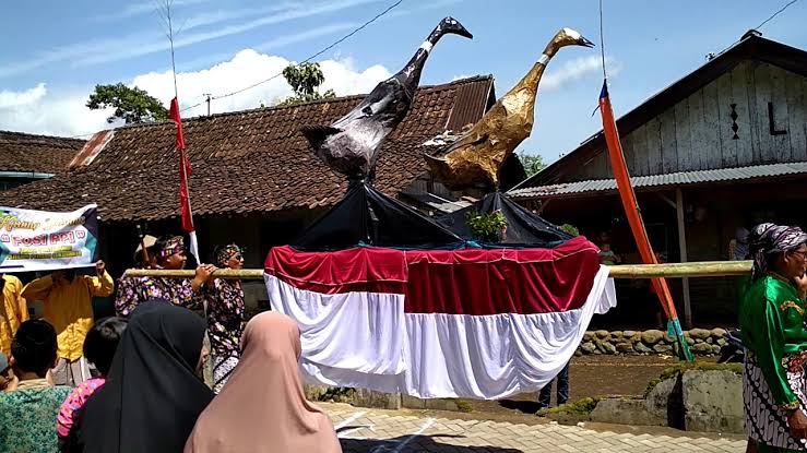 4 Tradisi Unik Desa  Sukomarto Temanggung, Suasana  Makin Meriah Ada Lomba Balap Lari Bebek Betisan