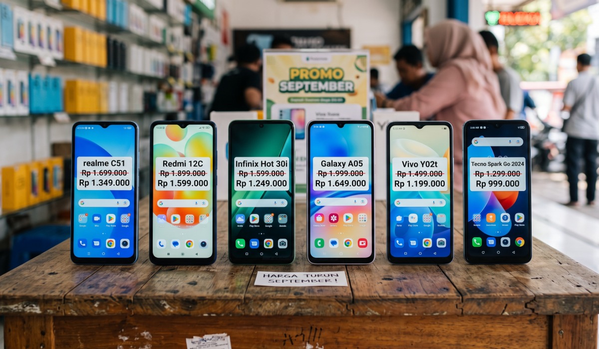 7 HP Android Murah yang Harganya Turun di Bulan September 2026