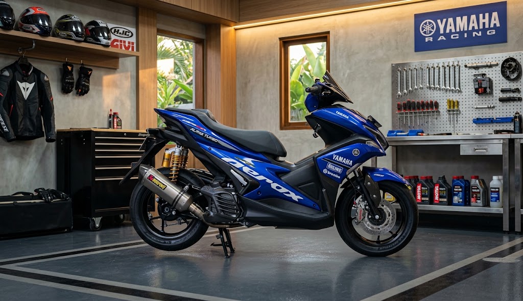 8 Kelebihan Yamaha Aerox Alpha Turbo yang Bikin Berkendara Makin Seru