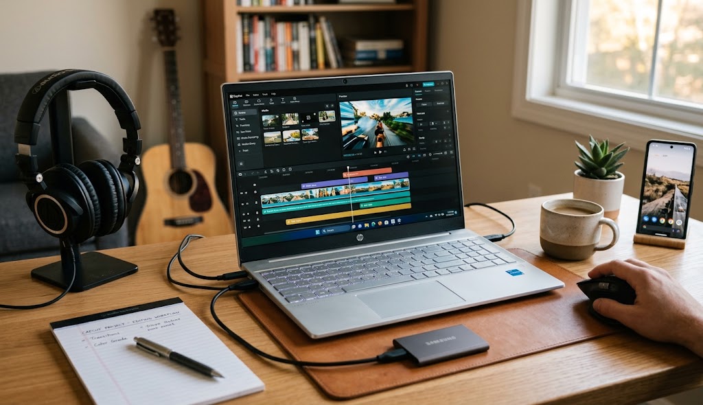 7 Laptop HP untuk Editor CapCut 2026, Ringan, Kencang, dan Cepat Render