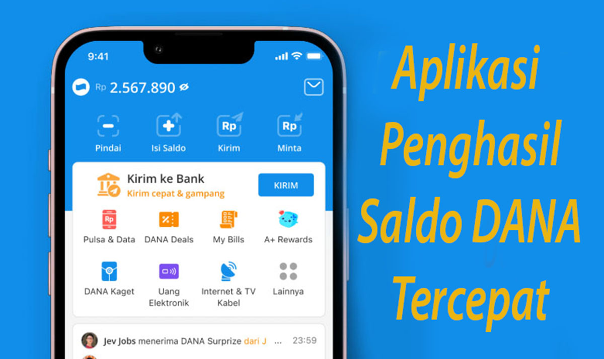 Tung... Uang Kaget 100 Ribu Tiba-tiba Masuk dari Aplikasi Penghasil Saldo DANA Ini 