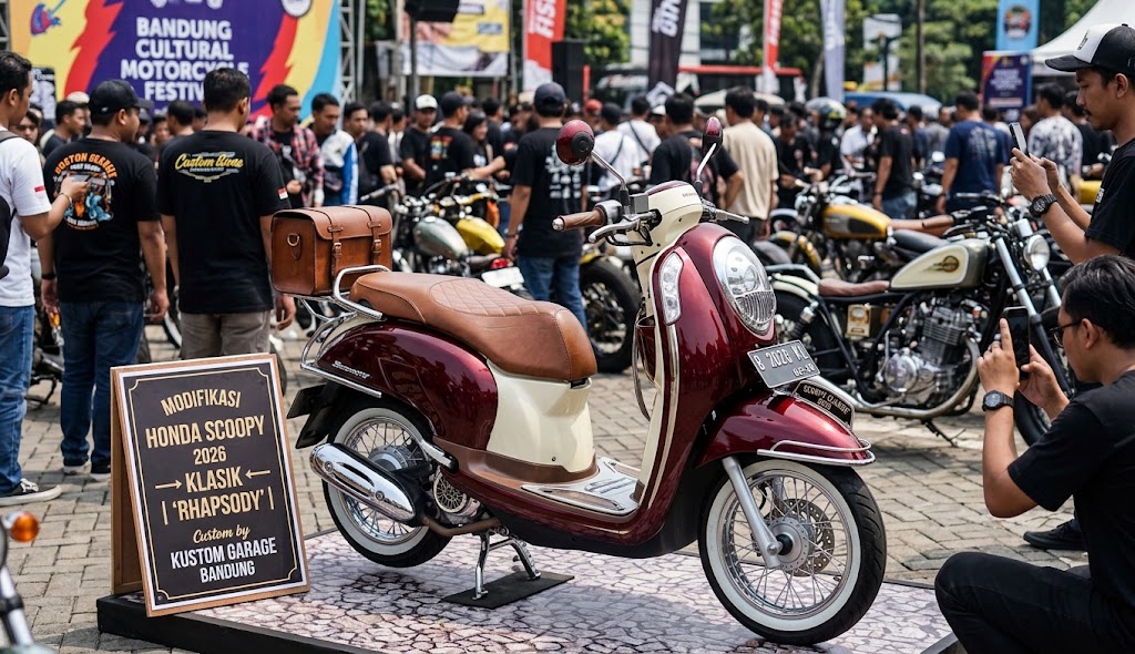 9 Tips Modifikasi Honda Scoopy 2026 Jadi Klasik, Simpel tapi Bikin Pangling