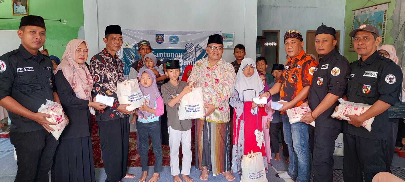 Peringati 1 Suro, Anak Yatim Piatu dan Dhuafa Dikumpulkan Pemuda Pancasila dan Karang Taruna