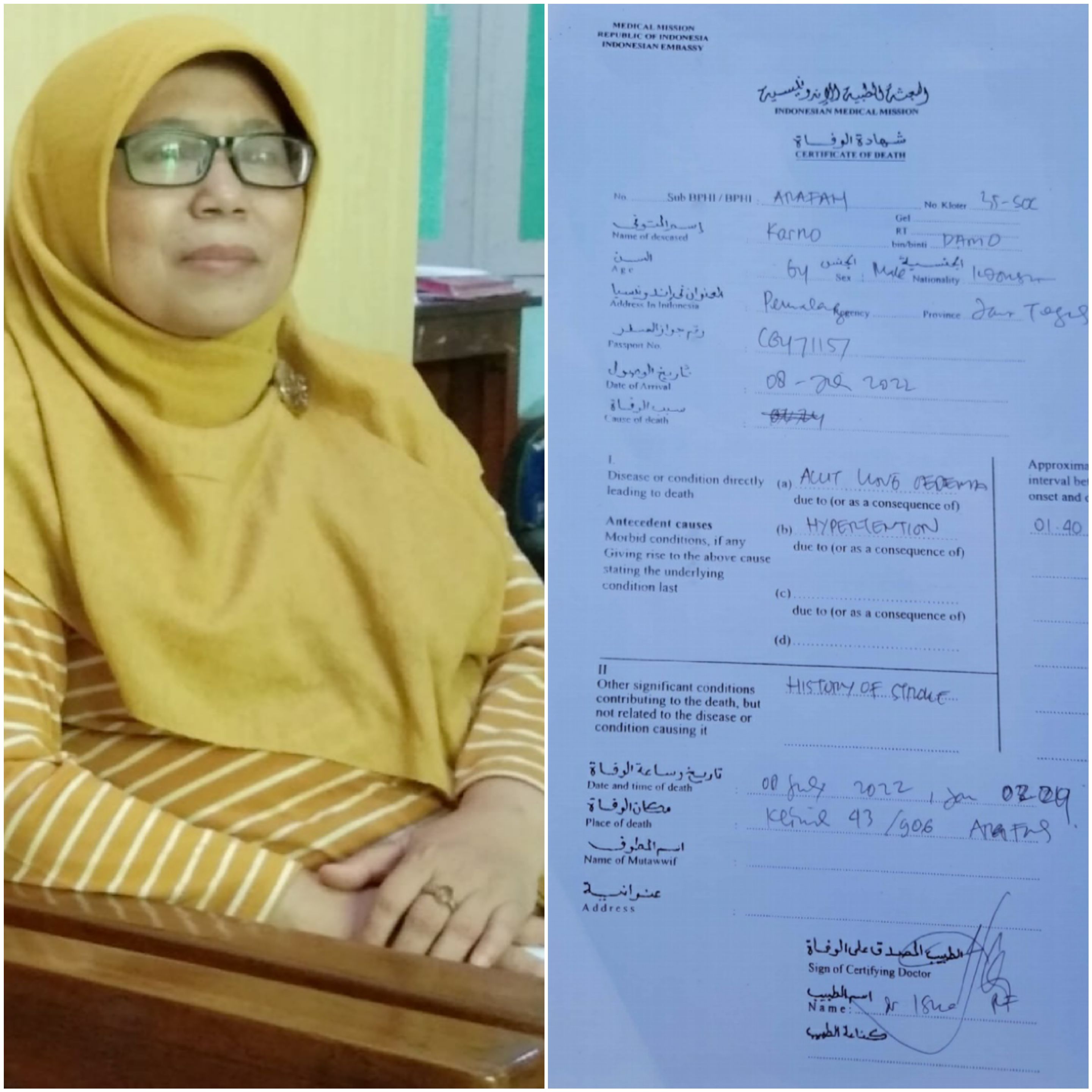 Diduga Sakit, Satu Jemaah Haji asal Pemalang Meninggal Dunia