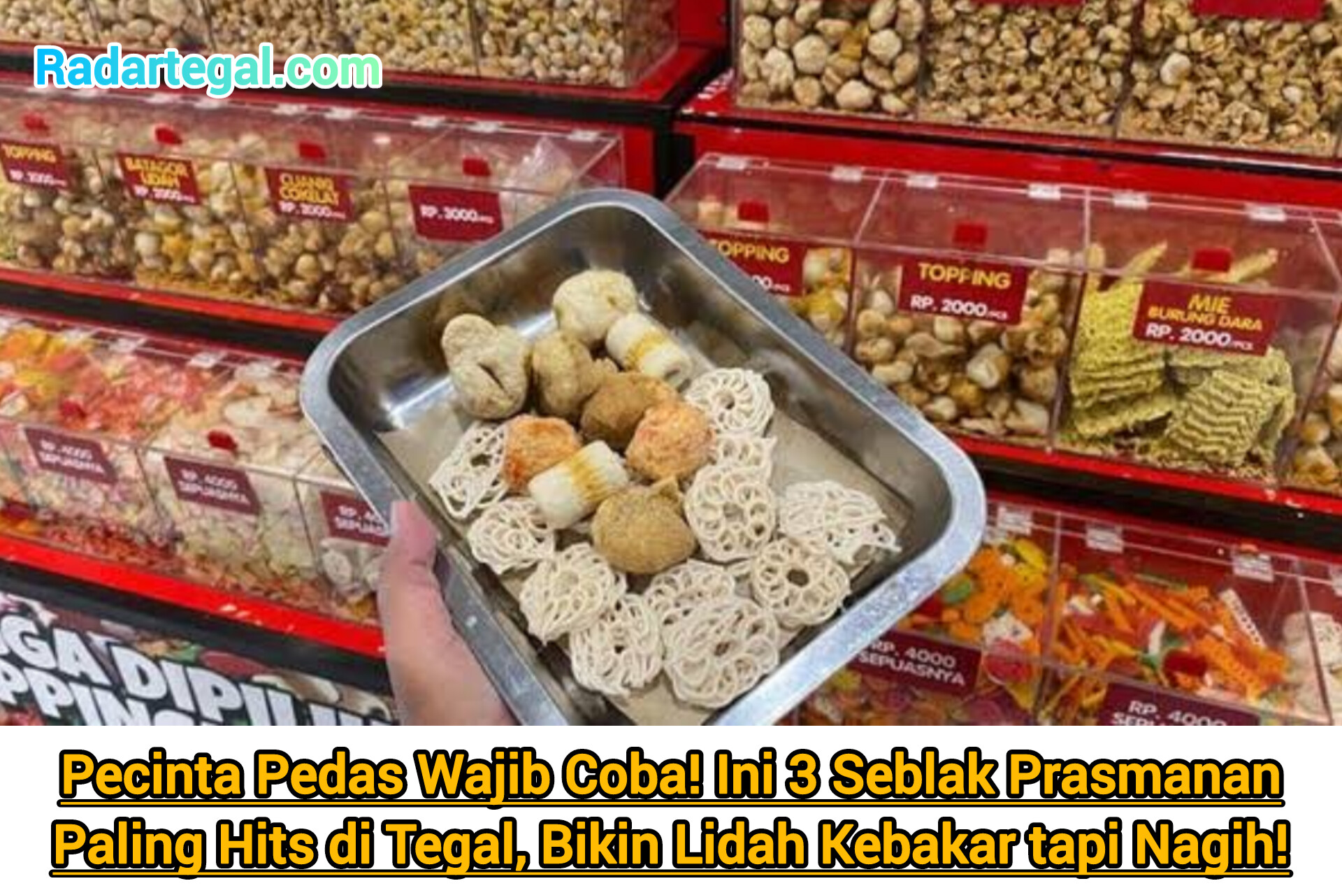 Pecinta Pedas Wajib Coba! Ini 3 Seblak Prasmanan Paling Hits di Tegal, Bikin Lidah Kebakar tapi Nagih!