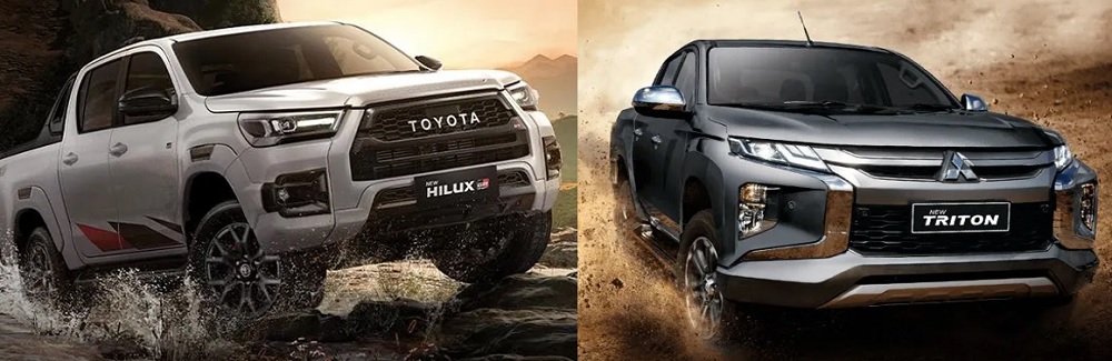 Perbandingan Toyota Hilux dan Mitsubishi Triton 2024, Cocok Buat Offroad Siapa Paling Unggul?