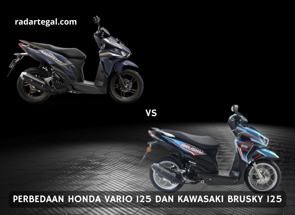 Muncul Pesaing Baru, Ini Perbedaan Honda Vario 125 dan Kawasaki Brusky 125