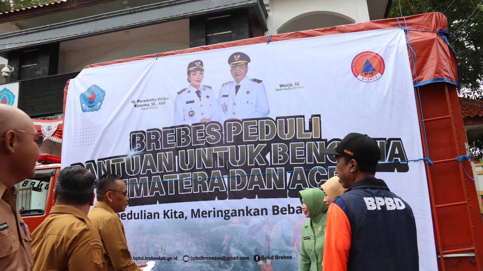 Peduli Korban Bencana di Sumatra, Pemkab Brebes Kirim Ribuan Telur Asin dan Donasi