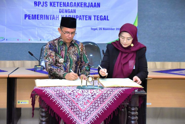 Perluas Jangkauan Kepesertaan, Pemkab Tegal Gandeng BPJS Ketenagakerjaan