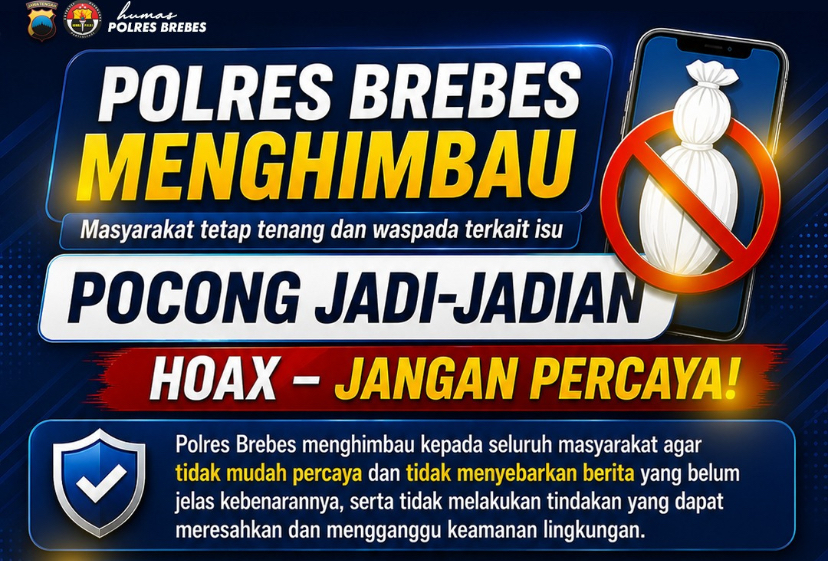 Isu Teror Pocong Hoaks! Polres Brebes Minta Warga Tetap Tenang dan Waspada