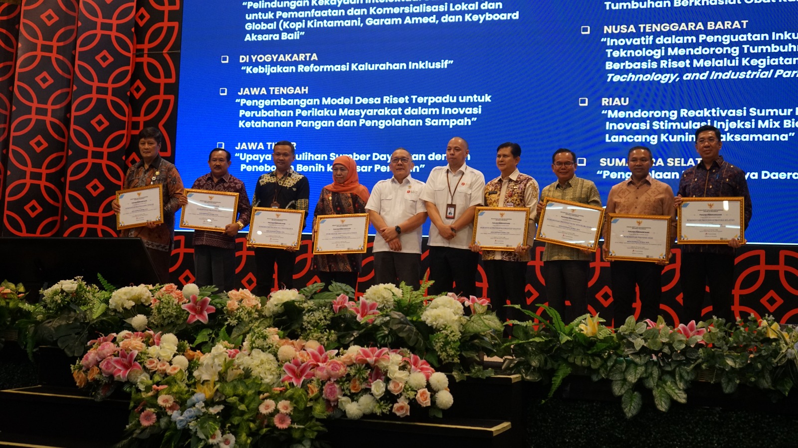 Brida Jateng Raih Dua Penghargaan dari BRIN Berkat Kerja Kolaborasi dalam Optimalimasi Potensi Daerah