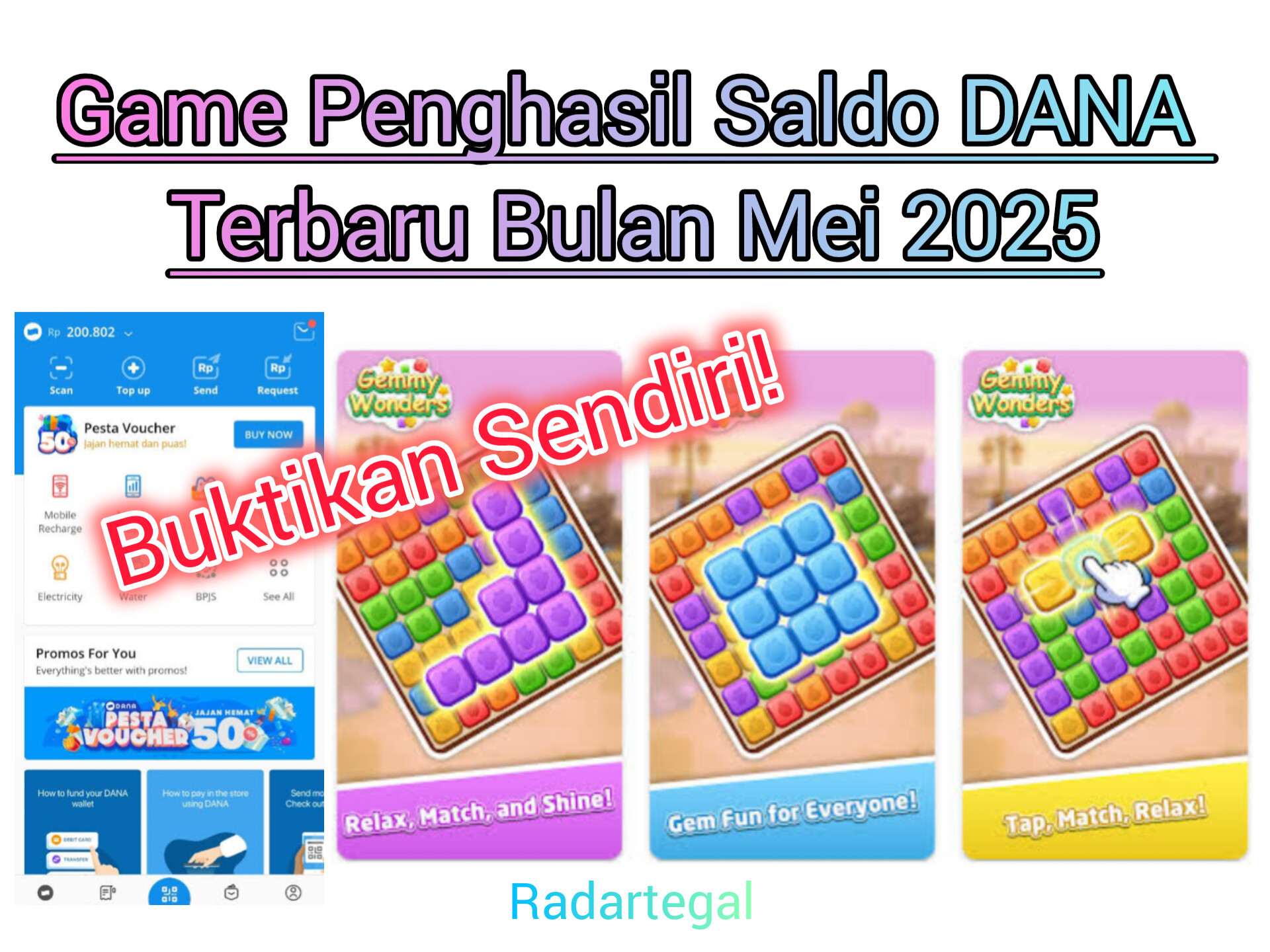 Stop Pinjol! 5 Game Penghasil Saldo DANA 2025 Ini Bikin Cuan Tiap Hari, Rebahan Bisa Dapat Ratusan Ribu