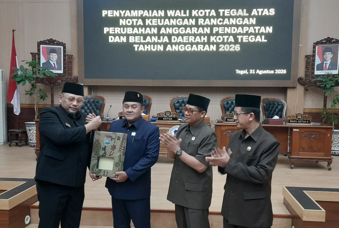 Raperda Perubahan APBD 2026 Kota Tegal Disampaikan, Defisit Naik