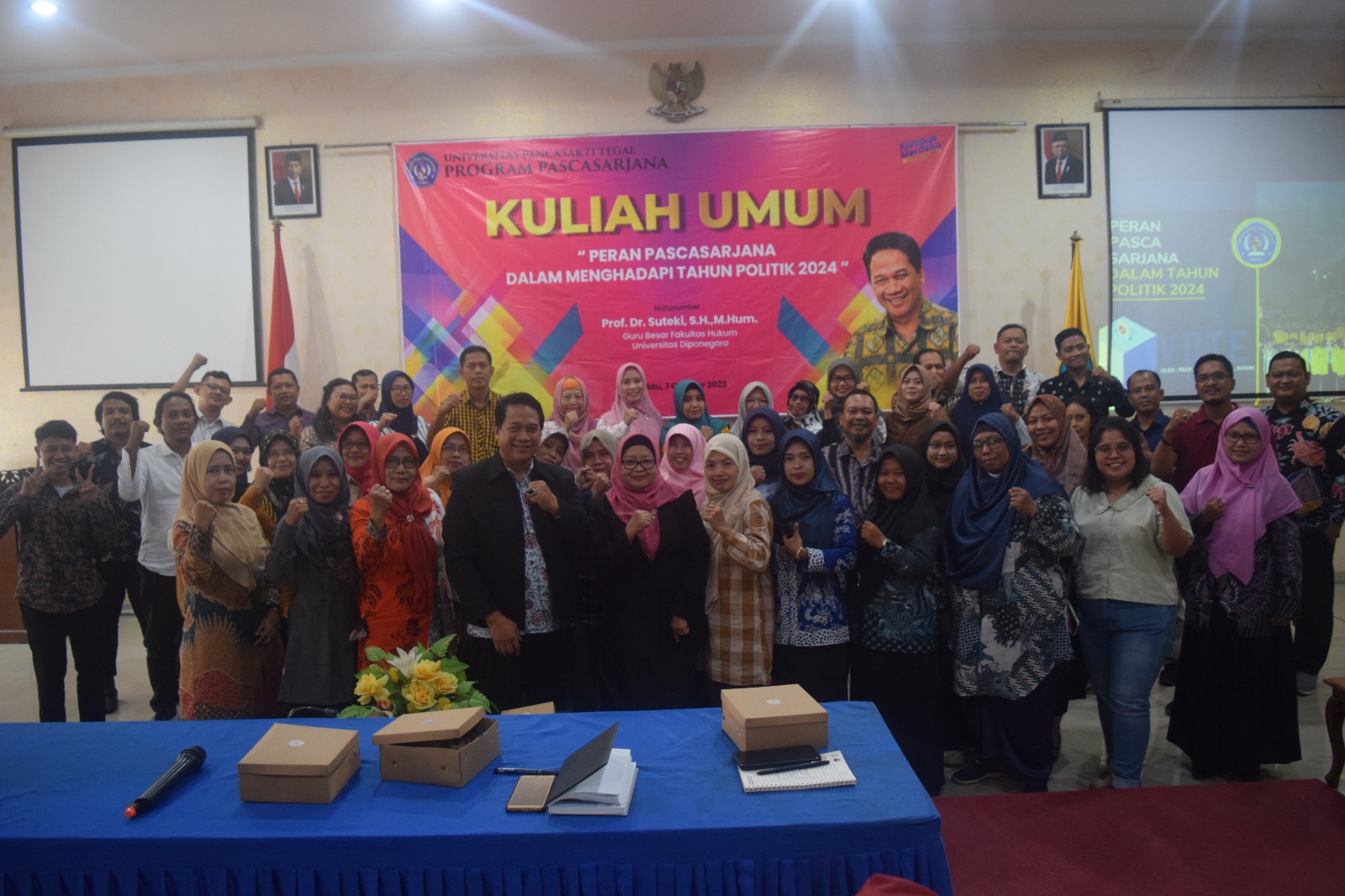 Jelang Pemilu, Program Pasca Sarjana UPS Tegal Undang Pakar Hukum Prof Suteki dari Semarang 