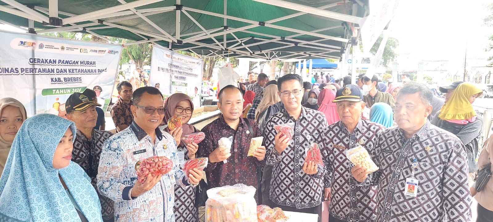 Lagi, Pemkab Gelar Gerakan Pangan Murah di Alun-alun Brebes
