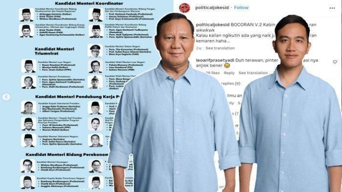 Lebih Banyak dari Jokowi, Kabinet Prabowo-Gibran Jumlah Kementeriannya Disebut-sebut Ada 44