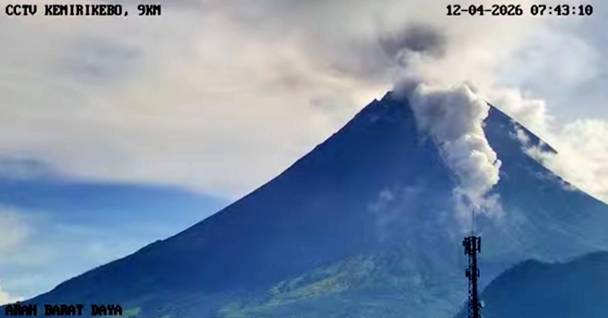 Gunung Merapi Siaga, Sepekan 7 Kali Terjadi Awan Panas Guguran