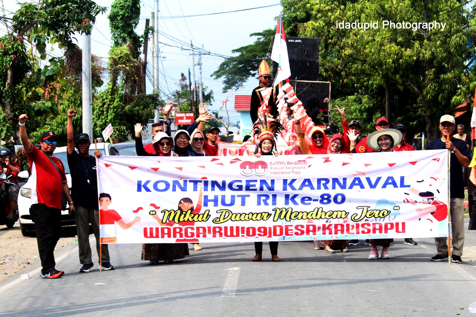 Diterpa Isu Demo, Karnaval HUT ke-80 RI Desa Kalisapu Slawi Ganti Rute 