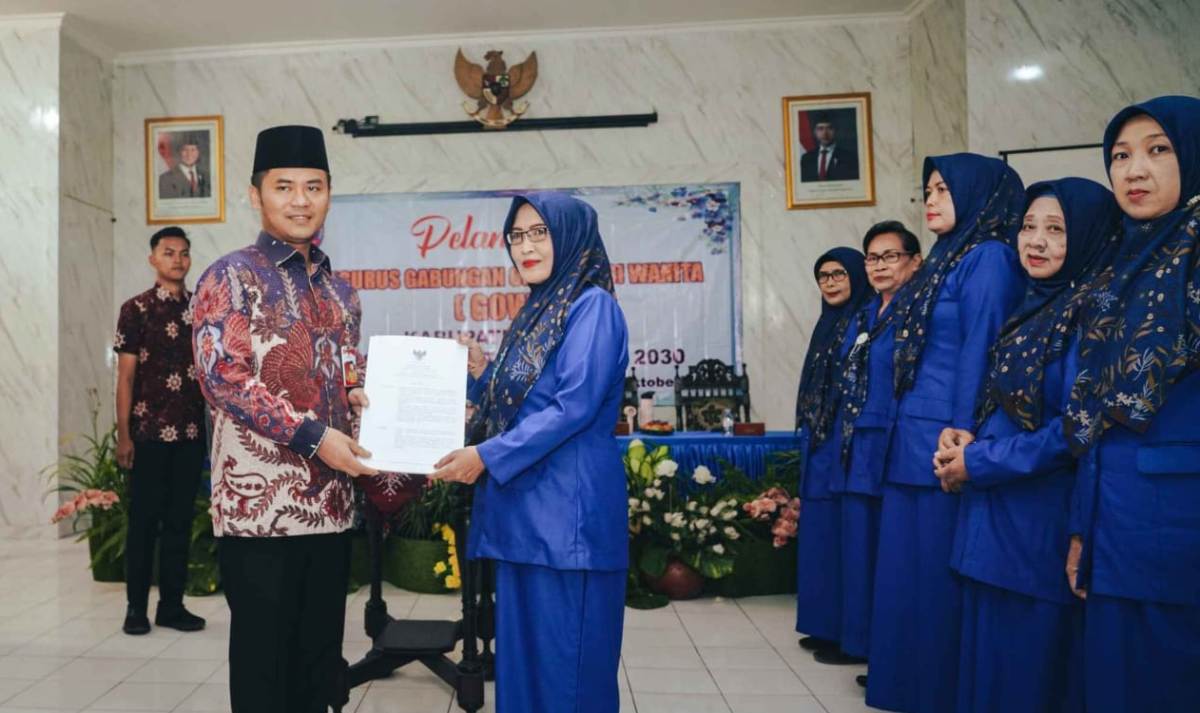 Lantik Pengurus GOW Tegal 2026–2030, Bupati Minta Program Nyata
