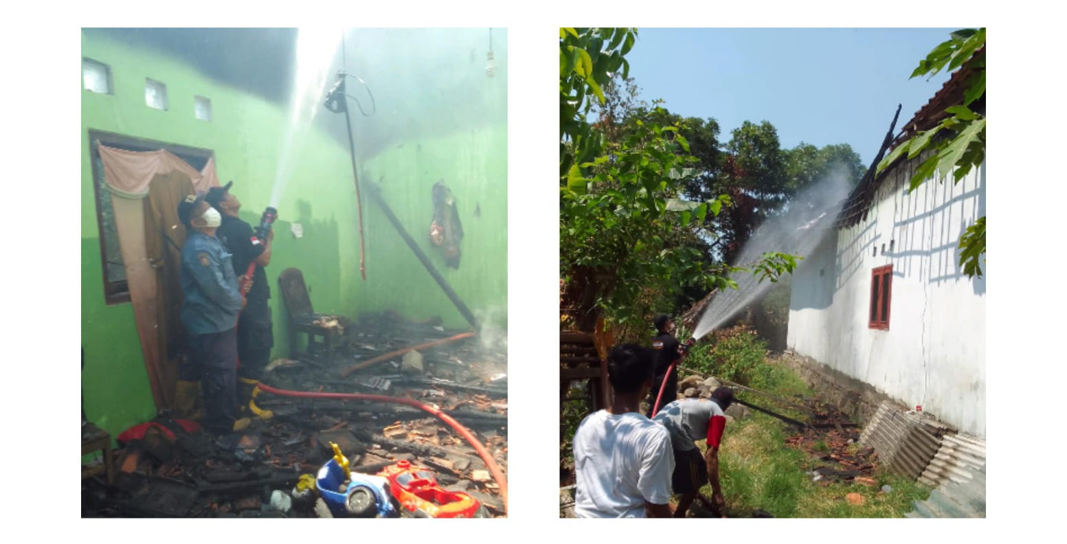 Rumah di Pantura Kabupaten Tegal Terbakar Gara-gara Kipas Angin, Kerugian Capai Rp50 Juta