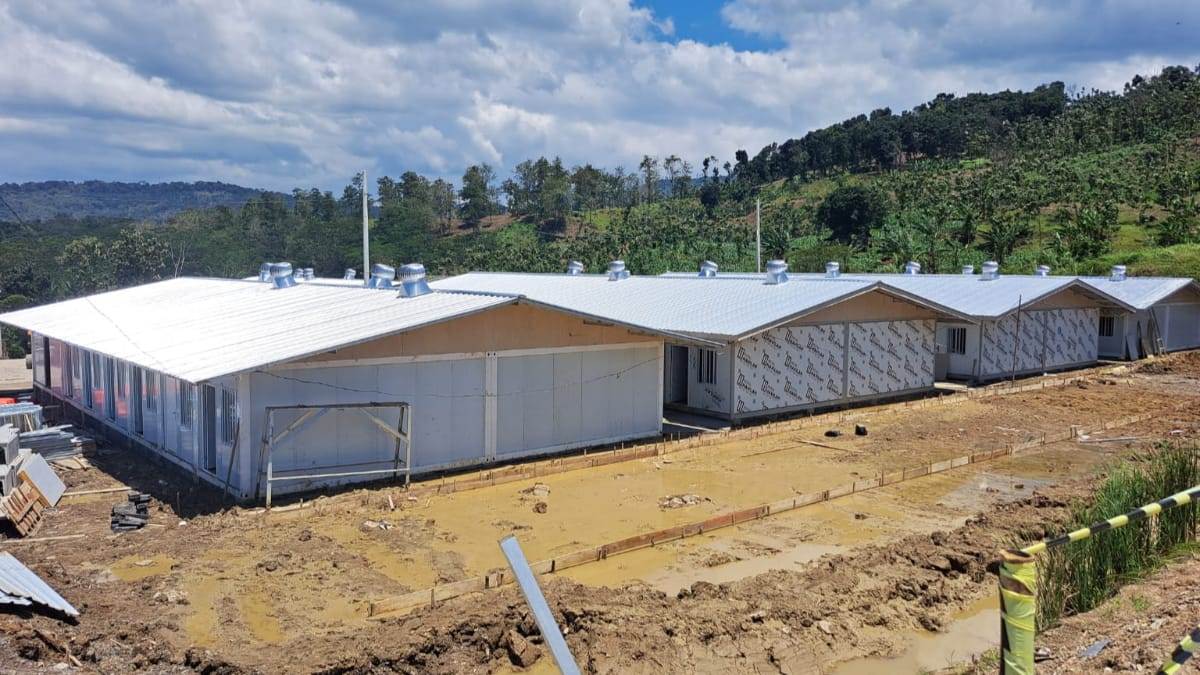 Huntara Pengungsi Padasari Tegal Ditarget Selesai Sebelum Lebaran, Cuaca dan Kondisi Tanah Jadi Kendala