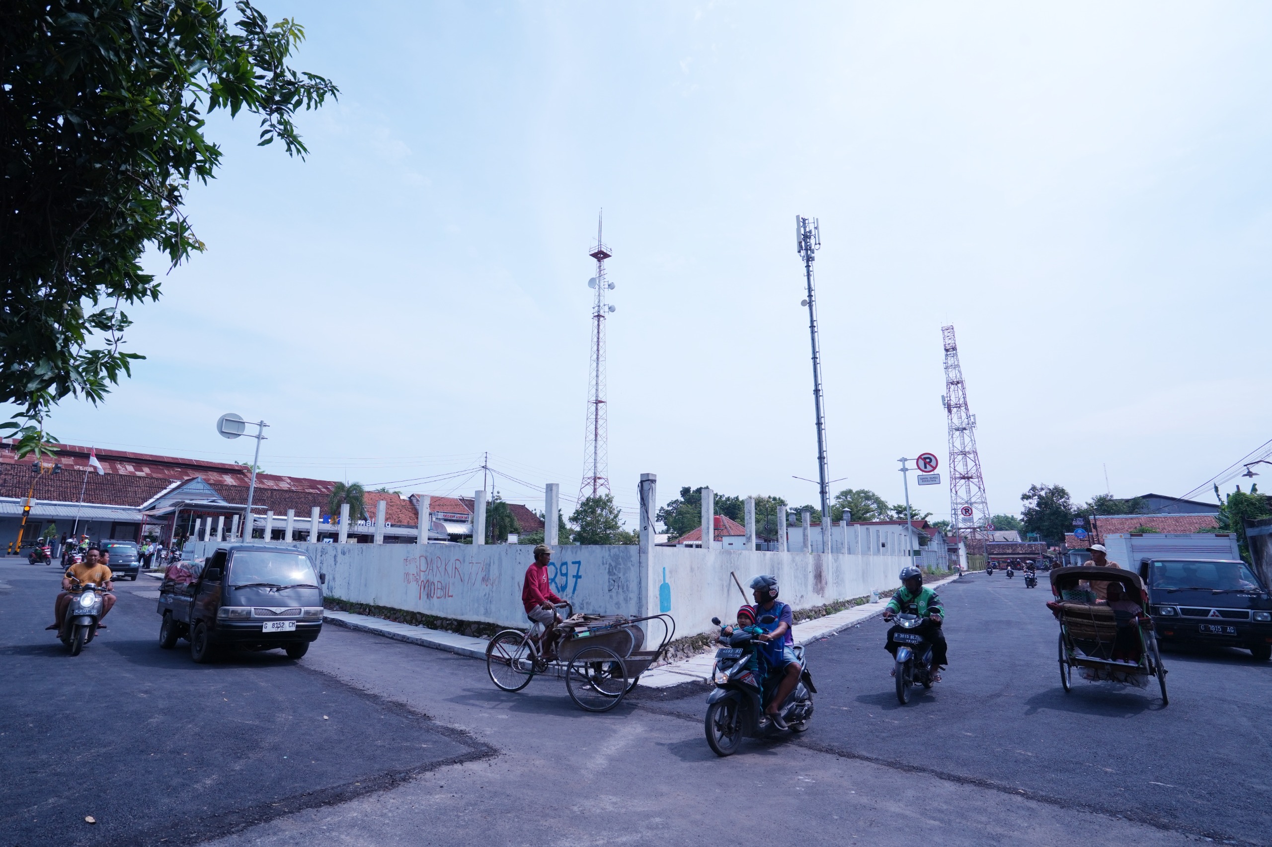 Bakal Jadi Lahan Parkir, Akses Jalan di Depan Stasiun Pemalang Dialihkan