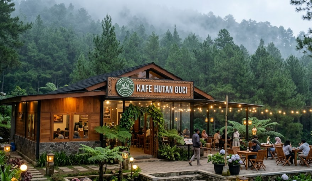 5 Kafe Estetik di Guci Tegal dengan Pemandangan Alam Terbaik untuk Healing