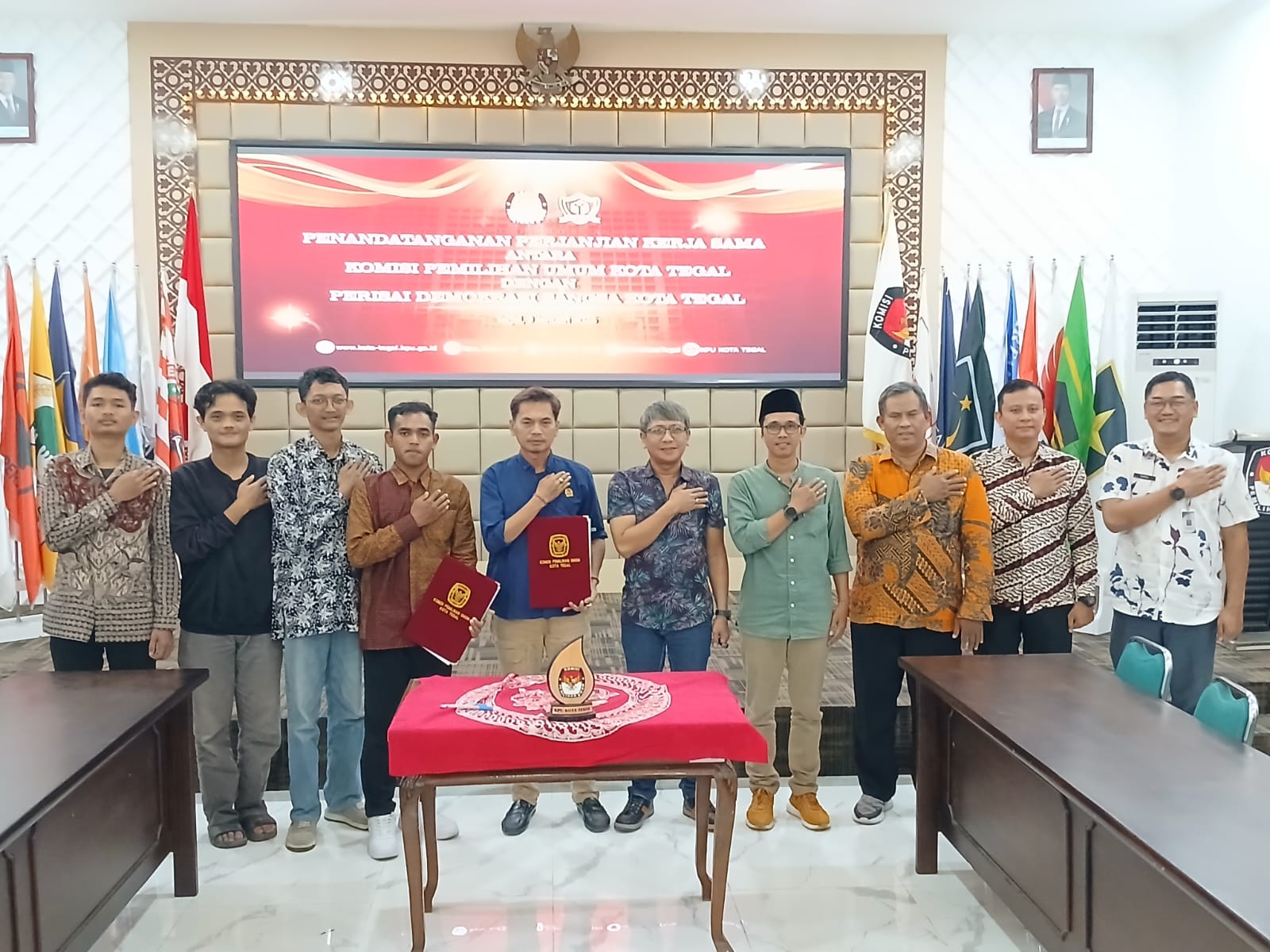 Tingkatkan Kualitas Demokrasi di Tegal, KPU Jalin Kerjasama dengan Pemantau Pemilu