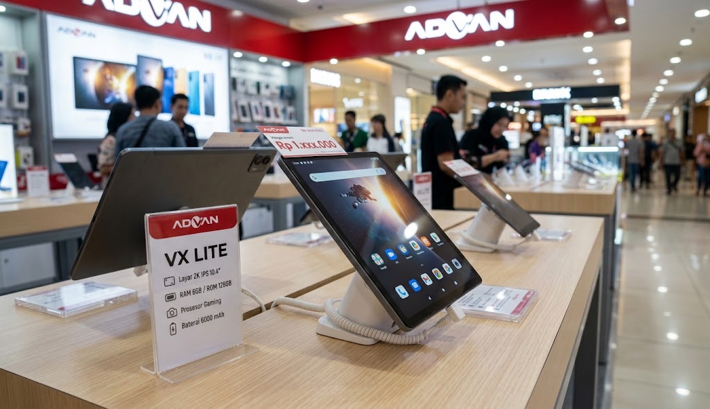 Tablet Advan VX Lite RAM 6GB Harga Rp1 Jutaan, Cocok Buat Multitasking Tugas?
