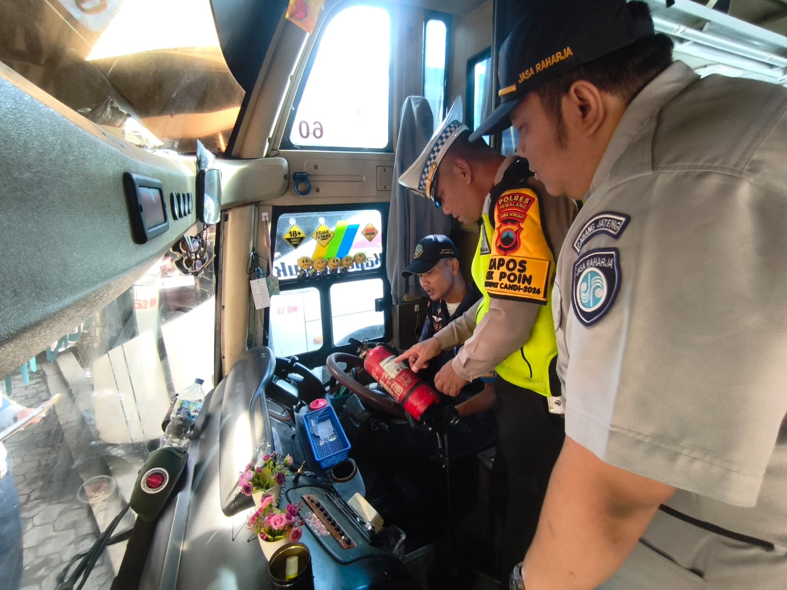 Polda Jateng Ramp Check Angkutan Lebaran 2026 di Terminal Pemalang
