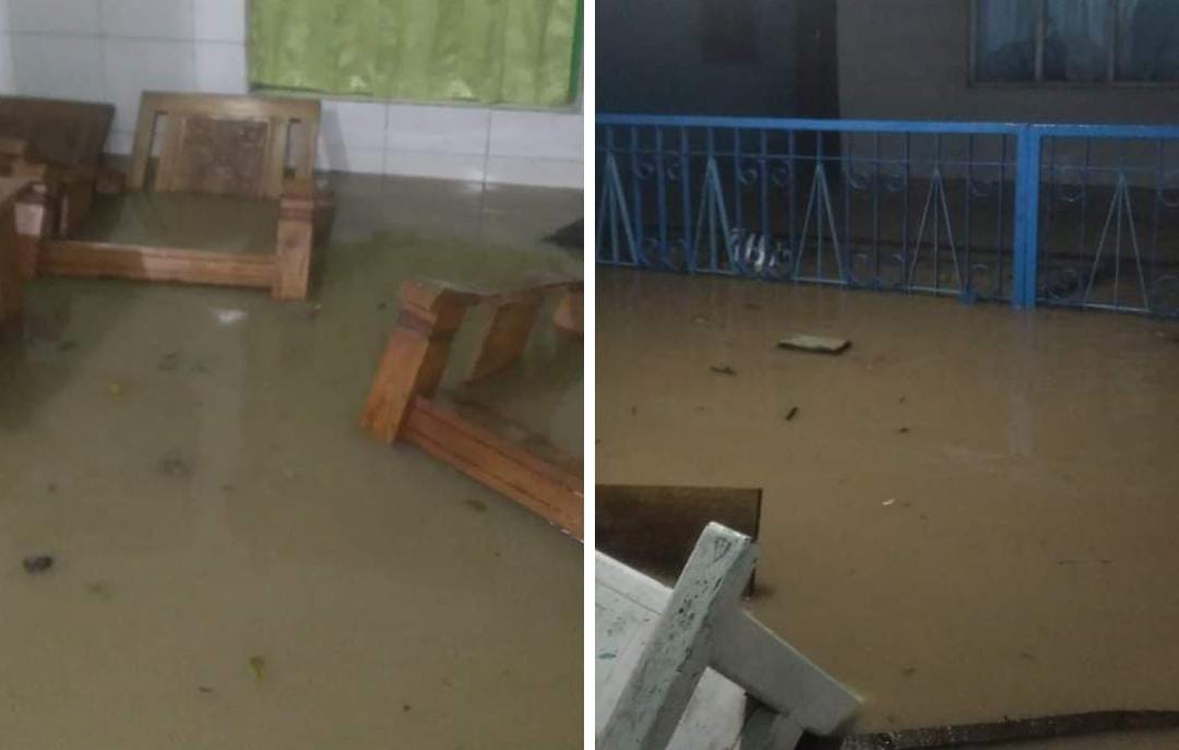 BREAKING NEWS! Kali Pemali di Tegal Meluap, Desa Prupuk Utara Terendam Banjir  