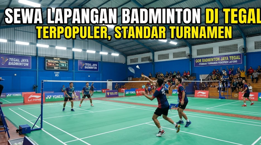 Sewa Lapangan Badminton di Tegal Terpopuler, Standar Turnamen