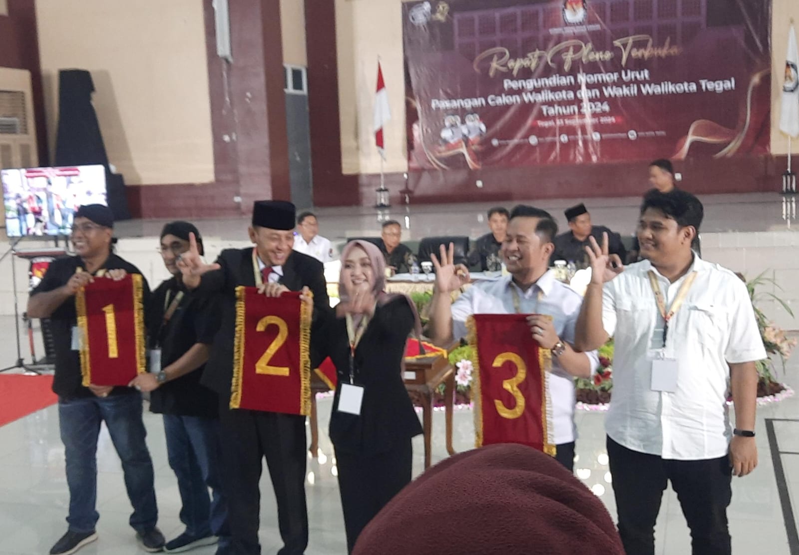 Nomor Urut Paslon Walikota dan Wakil Walikota Tegal Pilkada 2024 Ditetapkan, Berikut Daftarnya