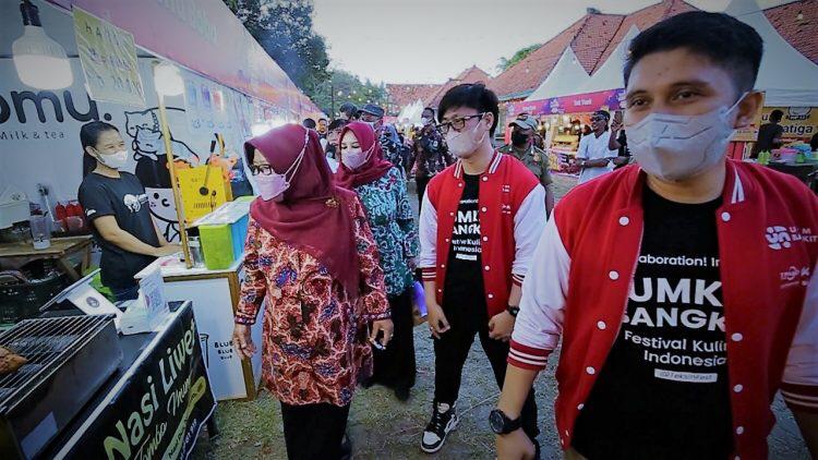 Dukung Pengembangan Sektor Industri Kreatif, Bupati Tegal Buka Festival Kuliner Indonesia di Teksin 