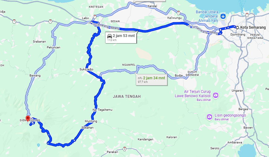Tips Rute Bus Murah dari Semarang ke Dieng, Hemat di Bawah Rp100 Ribu
