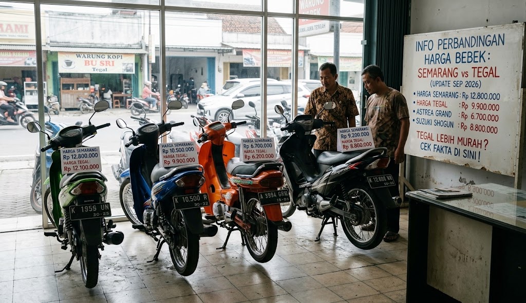 Bandingkan Harga Motor Bebek Semarang dan Tegal 2026