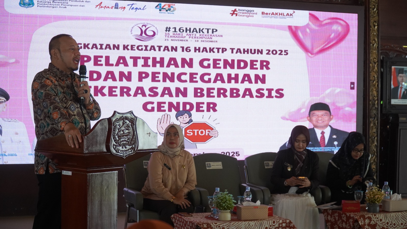 Buka Pelatihan Pencegahan Kekerasan, Wali Kota Tegal Dedy Yon Tekankan Hal Ini