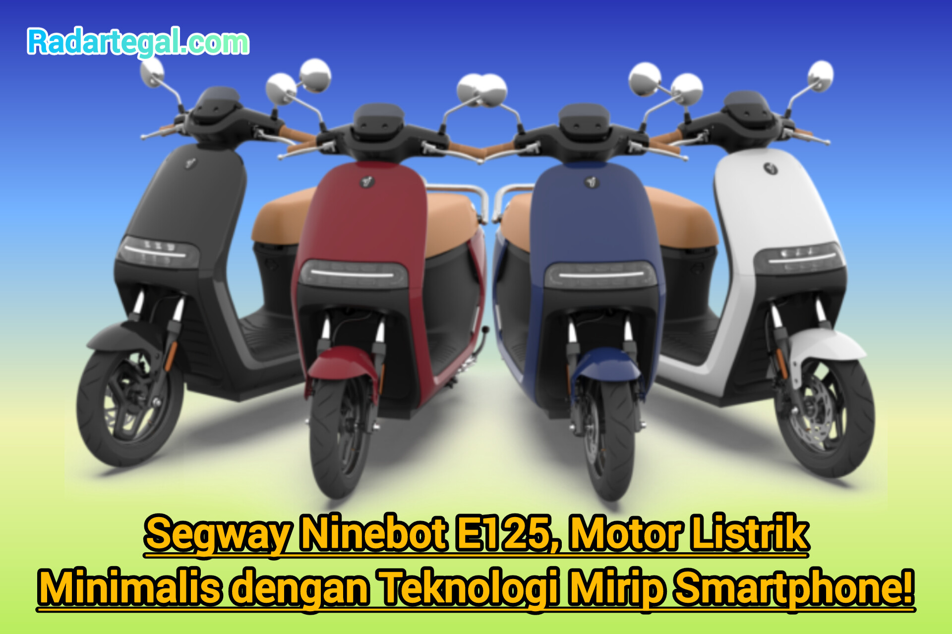 Segway Ninebot E125, Motor Listrik Minimalis dengan Teknologi Mirip Smartphone!