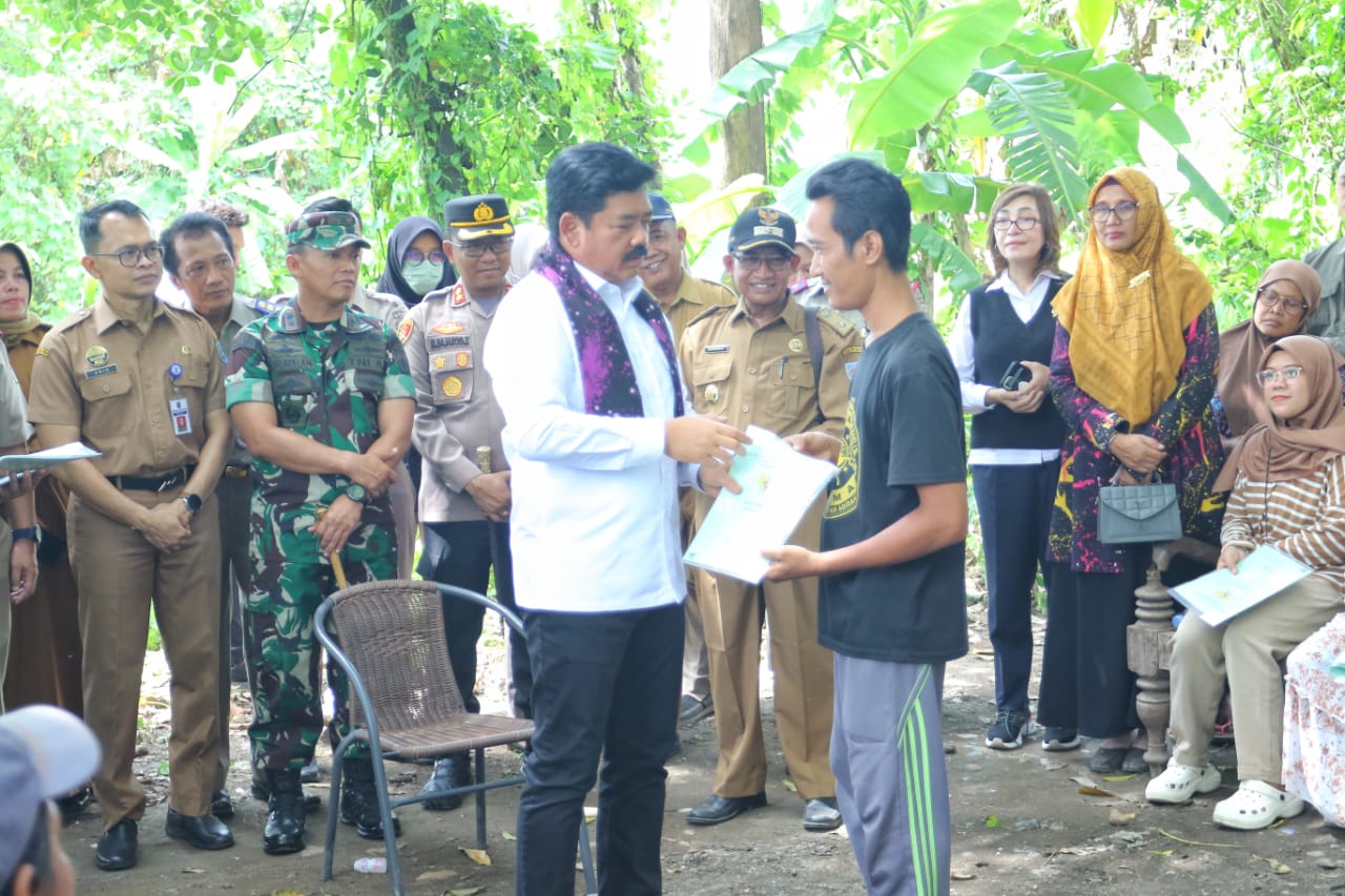 43.000 Bidang Tanah di Kabupaten Tegal Berhasil Disertipikatkan, Menteri ATR BPN Turun Langsung 